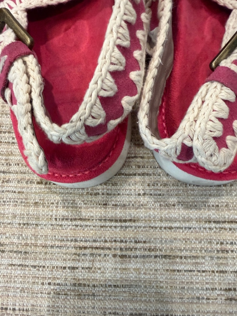 Mou Pink Suede Buckle Sandals Sz 39 - Picture 9 of 12